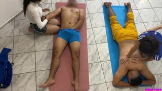 Couples Massage with Cheerful Ending Girlfriend swap betwixt Allies who changed their partners - 4 image