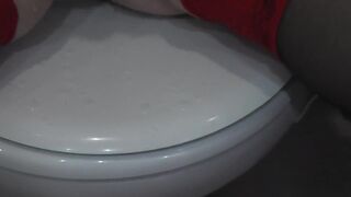 Step daddy spies on step daughter in water closet and masturbates dick. Stepdad fingering cock and spunk fountain. Squirt moist cunt - 15 image