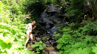Lonpussy, Out and about in the Cascades afresh. Enormous Nipps and Huge Vagina. - 14 image