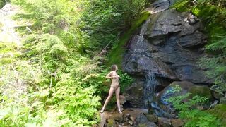 Lonpussy, Out and about in the Cascades afresh. Enormous Nipps and Huge Vagina. - 15 image