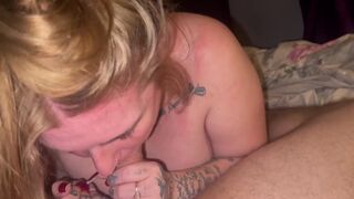 sexy wife gives astounding sloppy blow job till her hunk gives her his load - 10 image