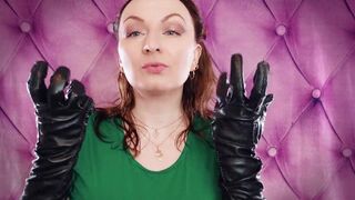 ASMR: my VERY old vegan-leather gloves (Arya Grander) SFW sounding fetish movie scene - 12 image
