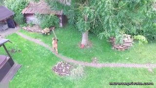 my nudist stepmother enjoys our garden - 4 image