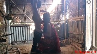 Red Saree Wife Outdoor Oral Stimulation ( Official Movie Scene By Villagesex91) - 6 image
