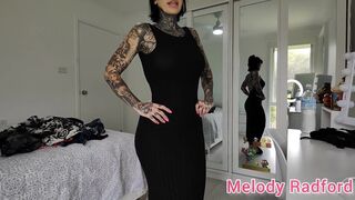 Sheer Ebon Lingerie and gym tights try on Haul Melody Radford - 14 image