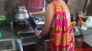 Red saree Kitchen Sex In Sonali ( Official Video By Villagesex91 ) - 2 image