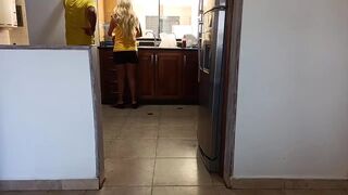 My stepfather's wife is a fool, she doesn't know that her husband fucks me when she is distracted by making dinner - 2 image