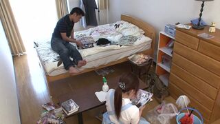 ACCIDENTAL CREAMPIE AMATEUR SEX WITH JAPANESE CLEANING LADY - 2 image