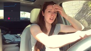 Trying not to cum too loud in the Starbucks Drive Thru! - 13 image