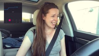 Trying not to cum too loud in the Starbucks Drive Thru! - 9 image