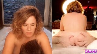 Intense female orgasm as she fucks a guy in a hot tub - 7 image