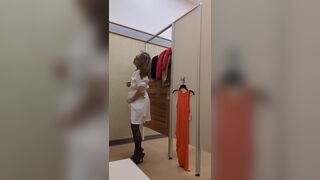 Little Linda is in the dressing room again. Cum in the Dressing Room with Your Fuck Slut - 7 image