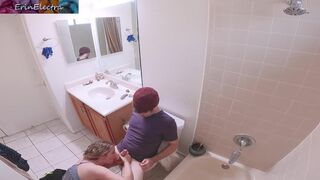 Masturbating stepmom in the bathroom invites stepson in for sex - 7 image