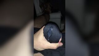 Wife gave used wet panties to masturbate and cum on it - 5 image