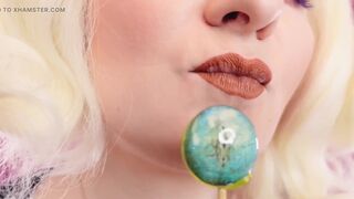 Asmr Video: Lipstick, Mesh Gloves and Lollipop (arya Grander) - 10 image