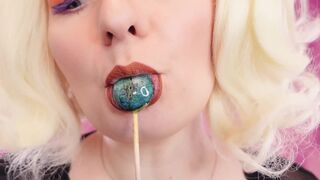 Asmr Video: Lipstick, Mesh Gloves and Lollipop (arya Grander) - 15 image