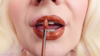 Asmr Video: Lipstick, Mesh Gloves and Lollipop (arya Grander) - 4 image