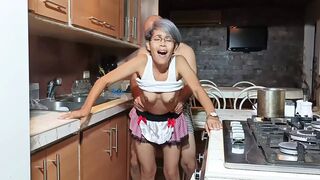 I fuck my stepmom in the kitchen while daddy is in the room - 1 image