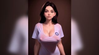 Hot girl wanting cock in pussy - 3D animation - 3 image