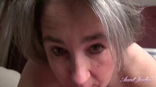 AuntJudys - Your 52yo Mature Step-Auntie Grace Wakes You Up with a Blowjob (POV) - 15 image