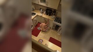 Secret camera catching me in masturbating in the kitchen - 12 image