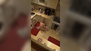 Secret camera catching me in masturbating in the kitchen - 15 image
