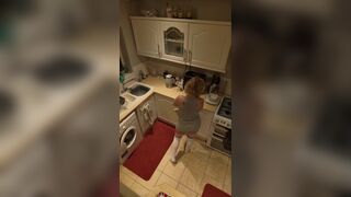 Secret camera catching me in masturbating in the kitchen - 2 image
