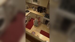 Secret camera catching me in masturbating in the kitchen - 4 image