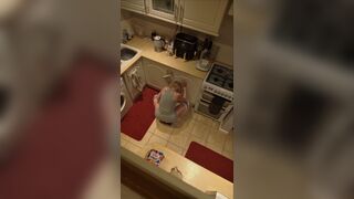 Secret camera catching me in masturbating in the kitchen - 5 image