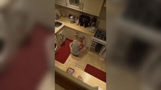 Secret camera catching me in masturbating in the kitchen - 6 image