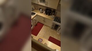 Secret camera catching me in masturbating in the kitchen - 8 image