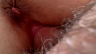 Stop touching my breasts and work on my pussy! Female orgasm and creampie close-up. - 13 image