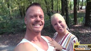 Public amateur MILF fucked outdoor after casting by sex date - 3 image
