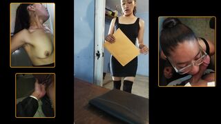 I fuck Moni in the bathroom, the Accountant's assistant and make her my own assistant