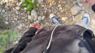 BLOWJOB - CUM IN MOUTH IN THE MOUNTAIN - 5 image