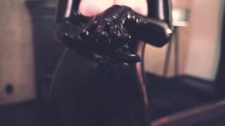 Latex MILF loves to seduce. Arya Grander