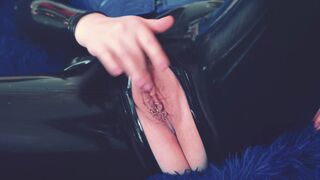 CowGirl Masturbation and Latex Fetish, big ass MILF Arya Grander - 14 image