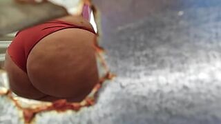 Caught and recorded in an outdoor dressing room