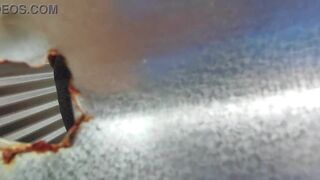 Caught and recorded in an outdoor dressing room