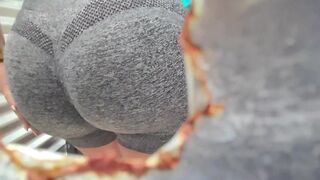 Caught and recorded in an outdoor dressing room