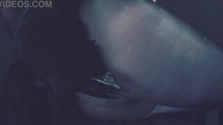 Big Ass MILF in PVC and Stockings Teasing. Arya Grander.