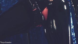 Latex MILF with natural big tits and huge ass Arya Grander