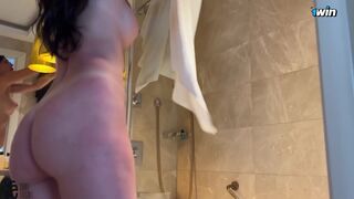 Stepson saw how his stepmother jerked off and then fucked her - 14 image