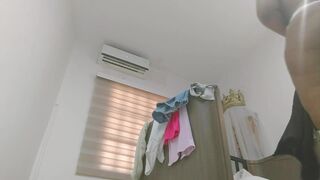 Catching my big ass stepmother changing clothes