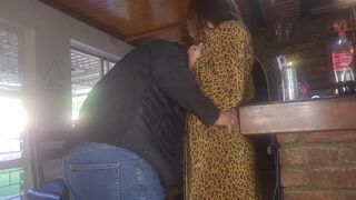 Best Friends Wife Gets Fucked Standing Missionary - 2 image