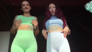 Me and Eslunalove look absolutely smoking in our super tight fitting figure hugging gym attire - 13 image