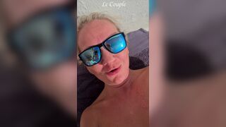 Blonde hot amateur wife on a vacation is taking sun bath with her vibrator - 14 image