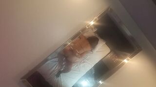 Fucking my dog in a hostel with mirrors on the ceiling