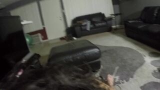 mature latina shows off her amazing big Double D boobs and gives blowjob - 13 image