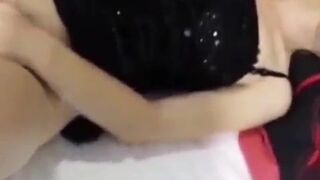 Sex after photo shoot in black mini dress with my sexy wife Alexis